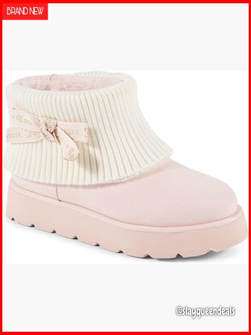 Cozy Ankle Booties with Chunky Lug Sole, Faux Fur Lining, Pull-On Fit